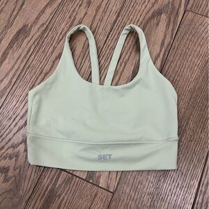 SET Active Light Green Sports Bra